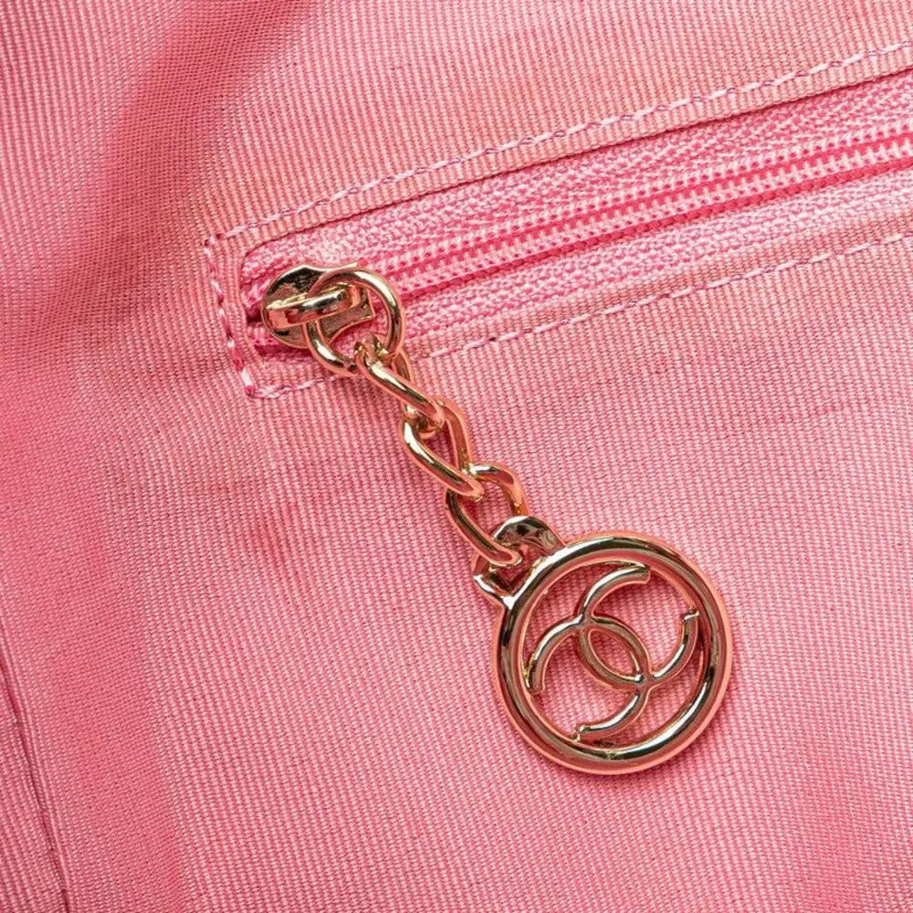 Chanel Deauville Velour Leather 2way bag